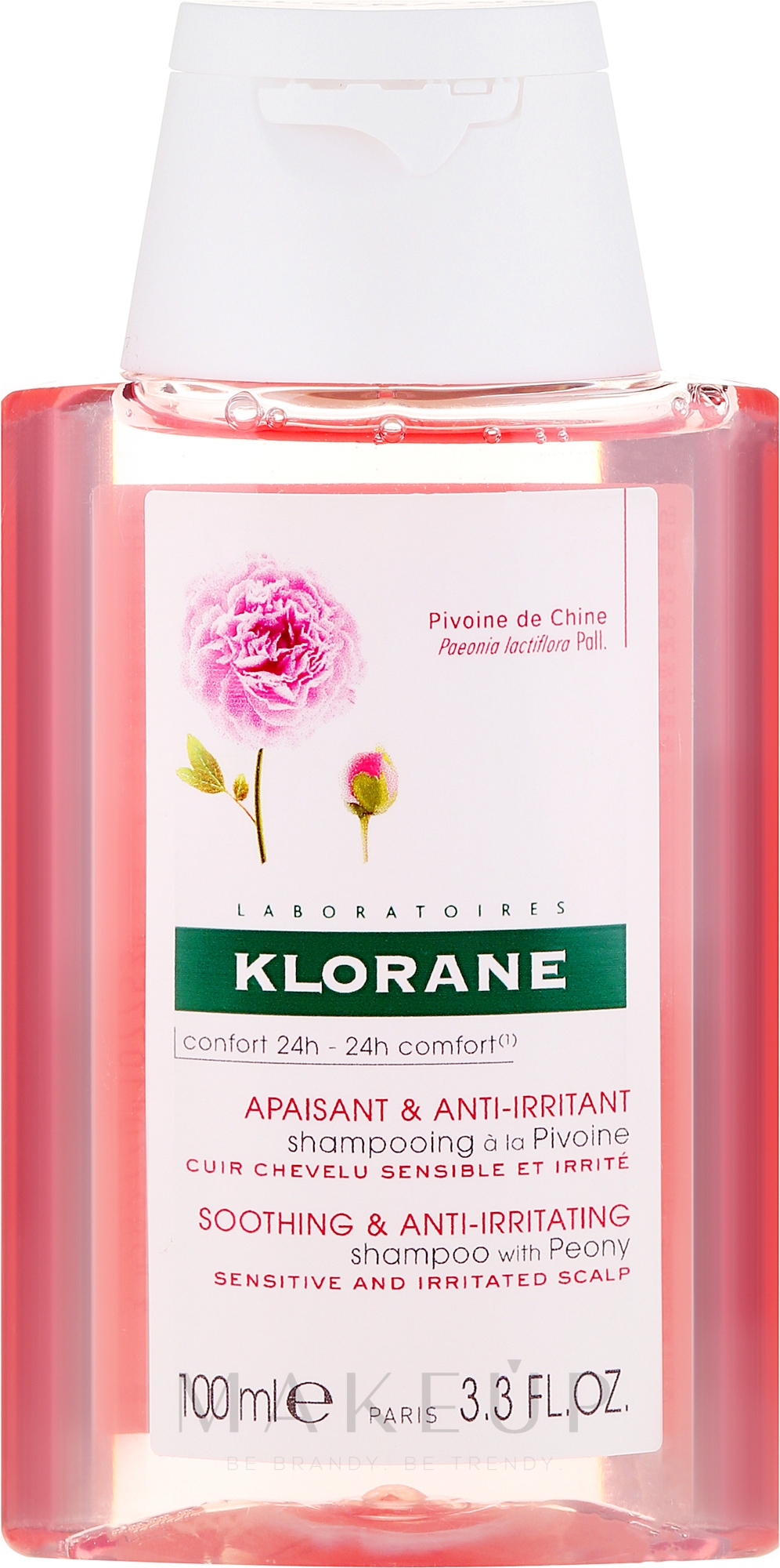 Beruhigendes Shampoo mit Pfingstrosenextrakt - Klorane Soothing Shampoo with Peony Extract — Bild 100 ml