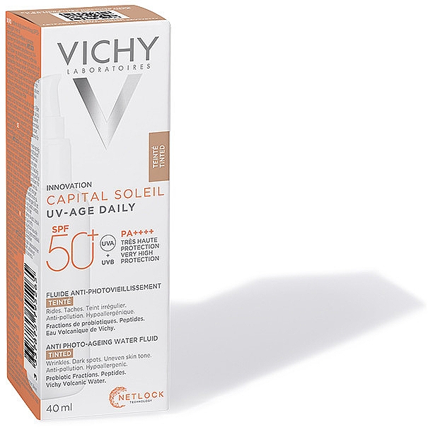 Leichter Sonnenschutz gegen die Zeichen der Lichtalterung mit SPF 50+ - Vichy Capital Soleil UV-Age Daily — Bild N3