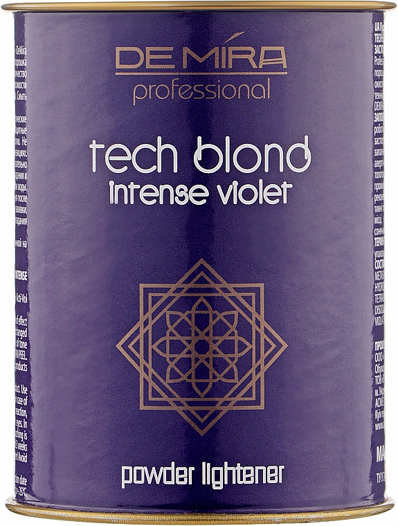 Aufhellende Haarpulver - DeMira Professional Tech Blond Intense Violet — Bild N1