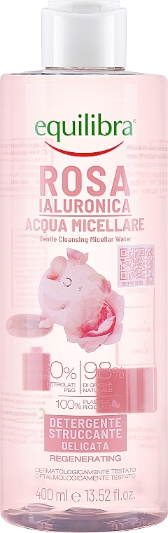 Mizellenwasser - Equilibra Rose Acqua Micellare Gentle Cleansing Micellar Water Regenerating — Bild N1