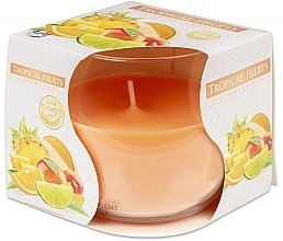 Düfte, Parfümerie und Kosmetik Duftkerze im Glas Tropische Früchte - Bispol Scented Candle