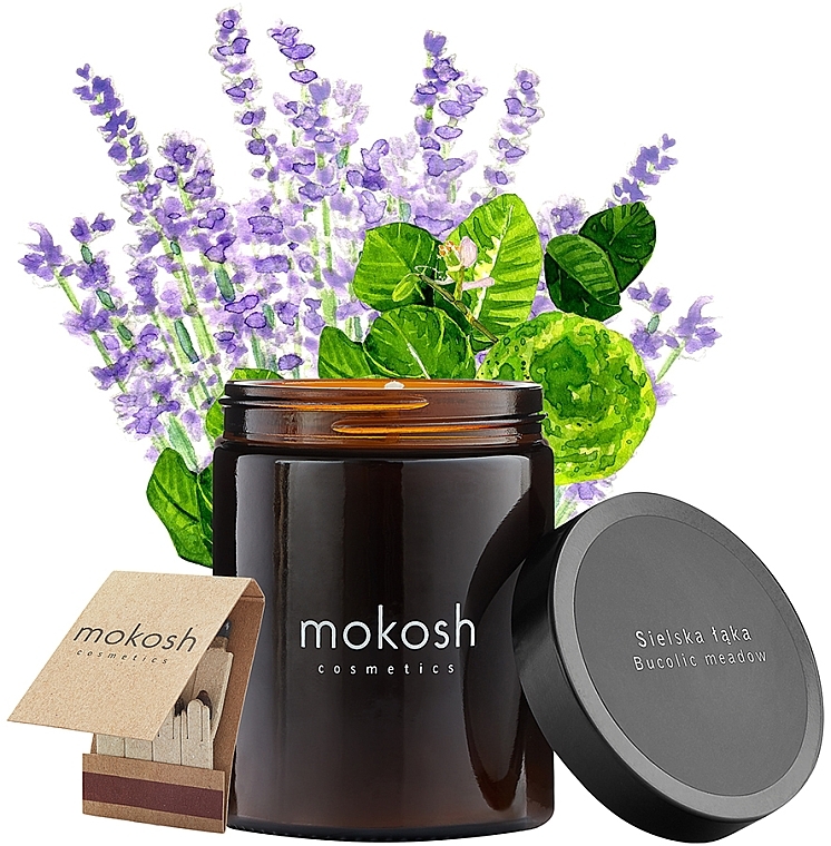 Pflanzensojakerze Bucolic Meadow - Mokosh Cosmetics Plant Soy Candle — Bild N1