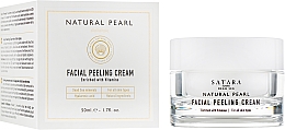Düfte, Parfümerie und Kosmetik Peeling-Creme für das Gesicht auf Basis von Mineralien aus dem Toten Meer - Satara Natural Pearl Facial Peeling Cream