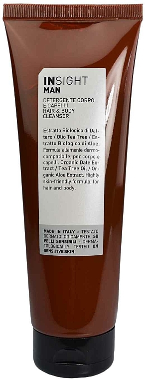 Haar- und Körperreiniger mit Teebaumöl und Aloe Vera-Extrakt - Insight Man Hair and Body Cleanser — Bild N1