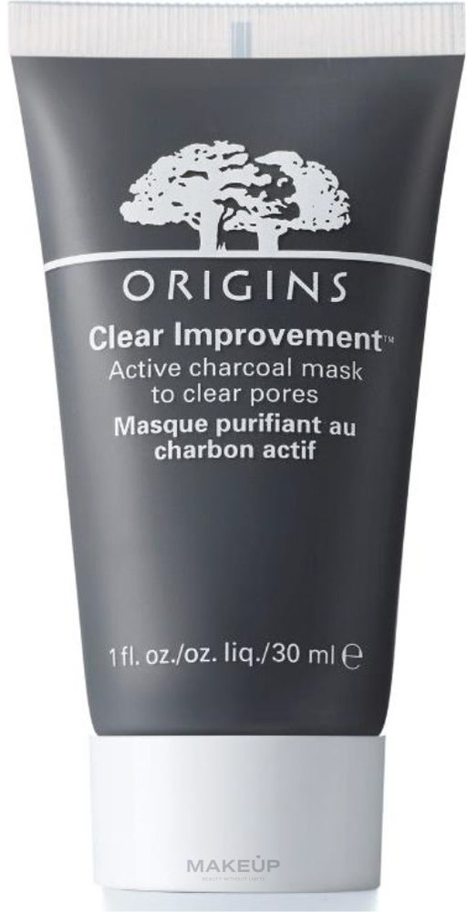 Entgiftende Gesichtsreinigungsmaske mit Aktivkohle - Origins Clear Improvement Active Charcoal Mask To Clear Pores — Bild 30 ml