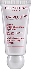 Düfte, Parfümerie und Kosmetik Feuchtigkeitsspendender Fluid-Gesichtsschutz - Clarins UV Plus [5P] Anti-Pollution SPF 50 Rose