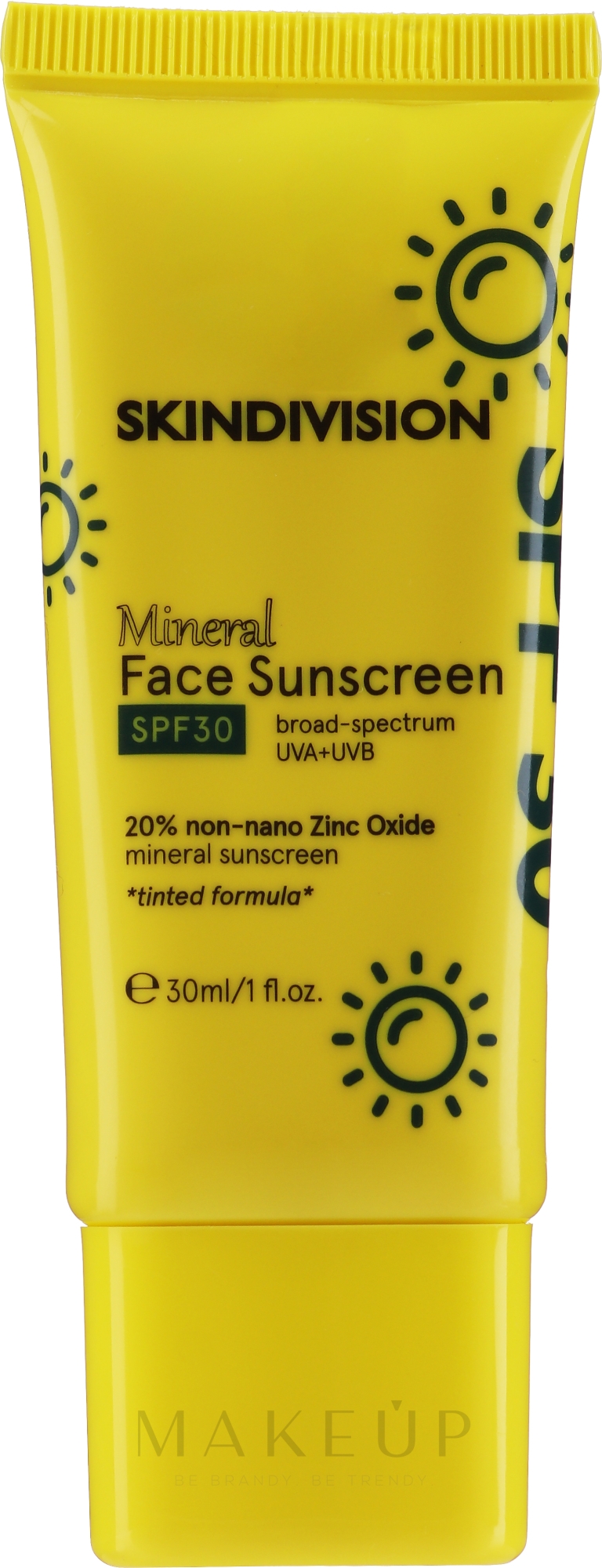 Sonnenschutzcreme für das Gesicht SPF 30 - SkinDivision Face Sunscreen SPF30 — Bild 30 ml