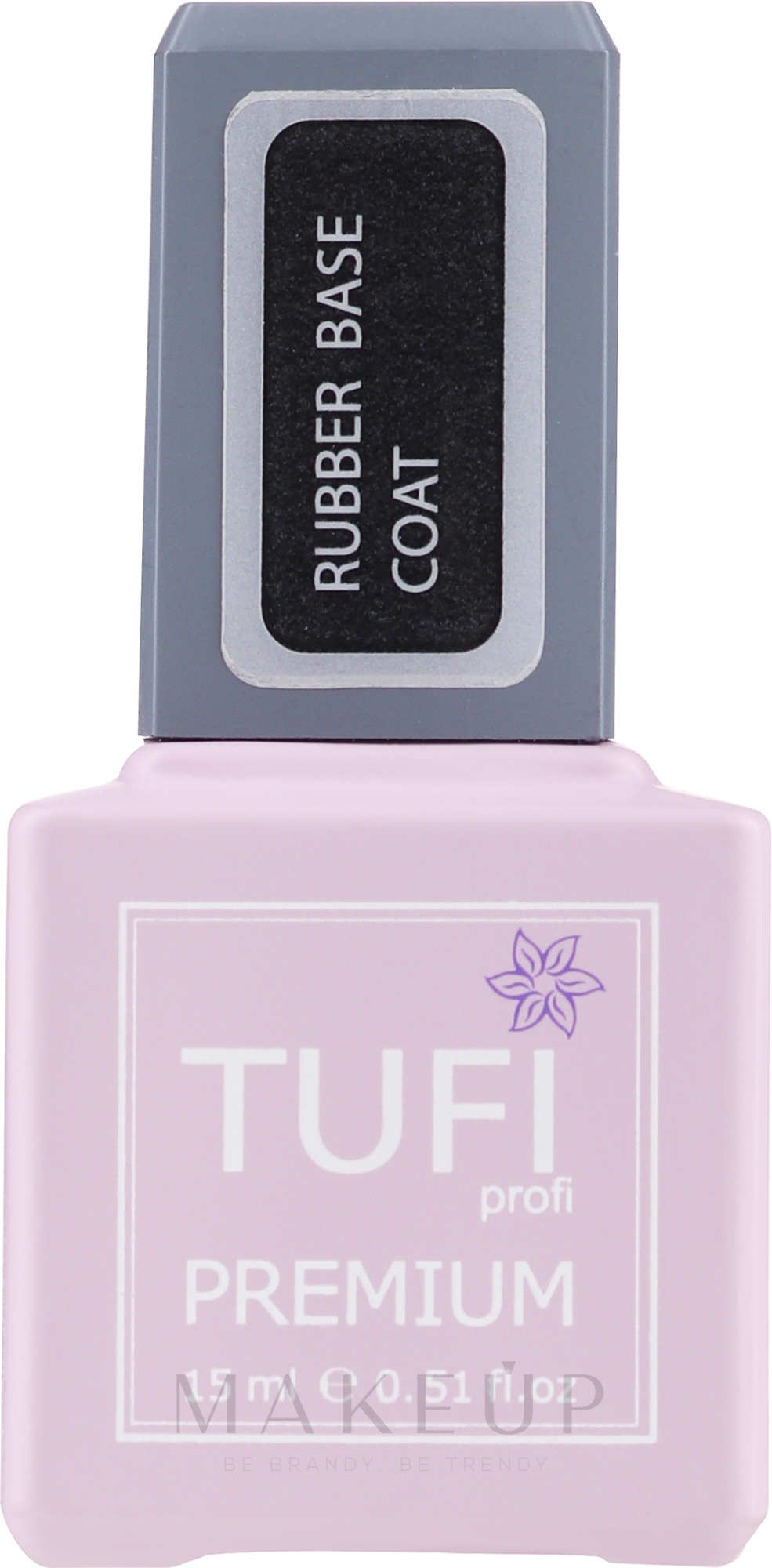 Gummibasis für die Nägel - Tufi Profi Premium Rubber Base Coat — Bild 15 ml