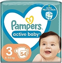 Windeln Active Baby 3 (6-10 kg), 54 Stück - Pampers — Bild N1