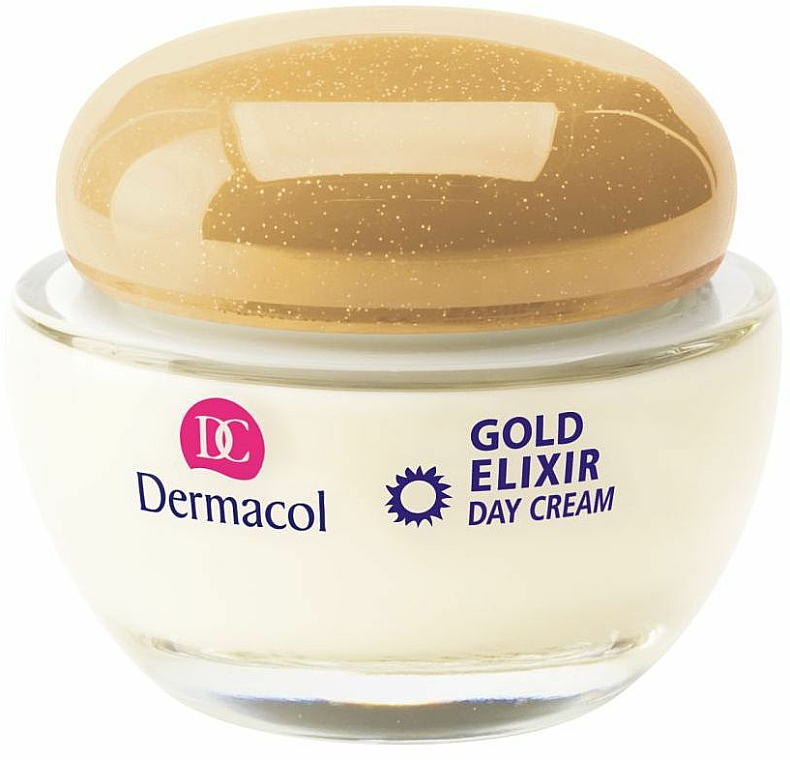 Gesichtspflegeset - Dermacol Gold Elixir (Tagescreme 50ml + Nachtcreme 50ml) — Bild N2