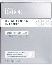 Düfte, Parfümerie und Kosmetik Aufhellende Tuchmaske für das Gesicht - Doctor Babor Brightening Intense Bright Effect Mask