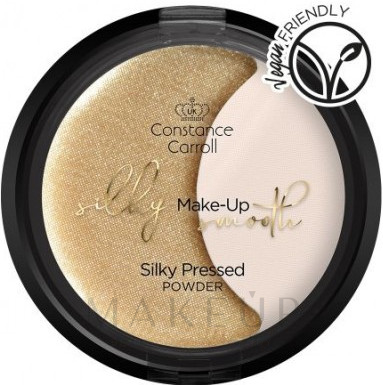 Mattierender Kompaktpuder - Constance Caroll Silky Make-Up Smooth Silky Pressed Powder — Bild 01 - Ivory