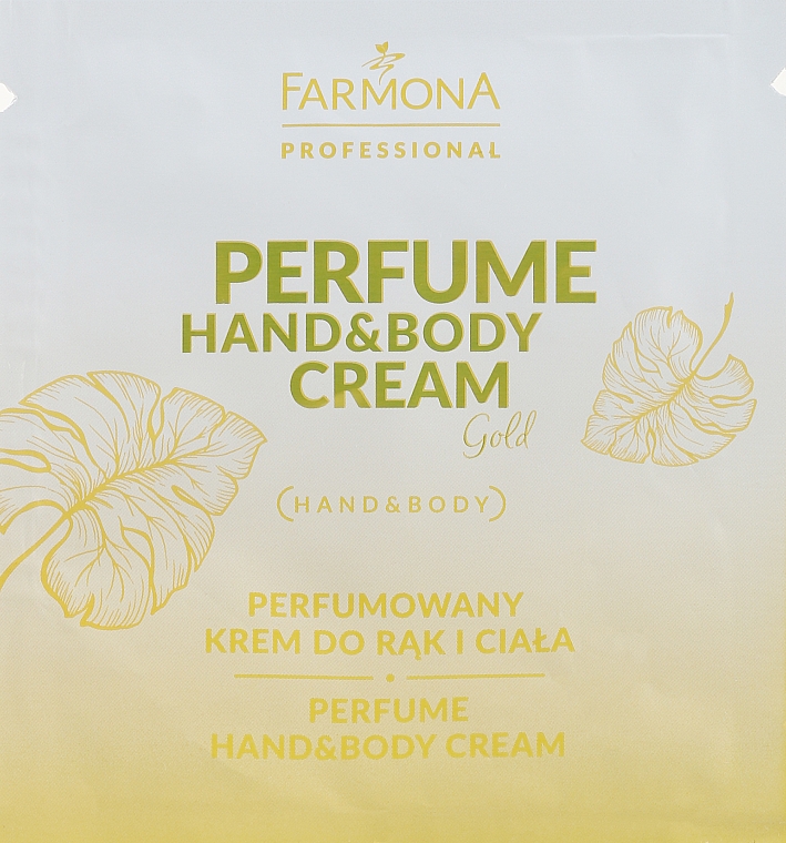 Parfümierte Hand- und Körpercreme - Farmona Professional Perfume Hand&Body Cream Gold (Probe)  — Bild N1