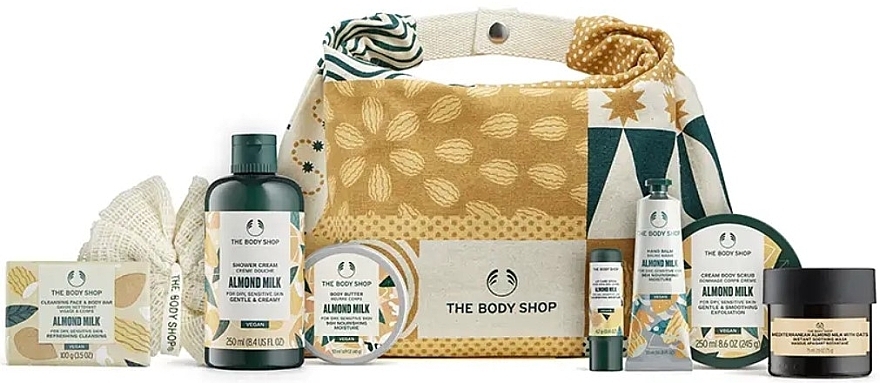 Körperpflegeset 9 St. - The Body Shop Soothe & Smooth Almond Milk Ultimate Gift — Bild N1