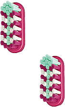 Düfte, Parfümerie und Kosmetik Auswechselbare Zahnbürsteneinsätze weich 2 St. rosa - Jordan Change Replacement Heads Toothbrush