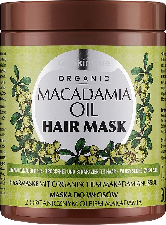 Haarmaske mit Bio Macadamiaöl - GlySkinCare Macadamia Oil Hair Mask