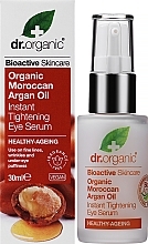 Augenserum mit marokkanischem Arganöl - Dr. Organic Bioactive Skincare Moroccan Argan Oil Tightening Eye Serum — Bild N2