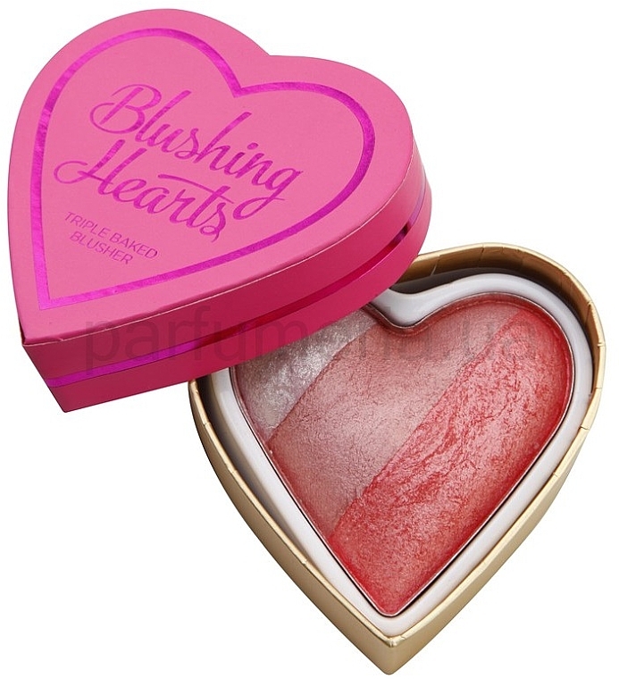 Gebackenes Gesichtsrouge Trio - I Heart Revolution Blushing Hearts Blusher — Bild N2