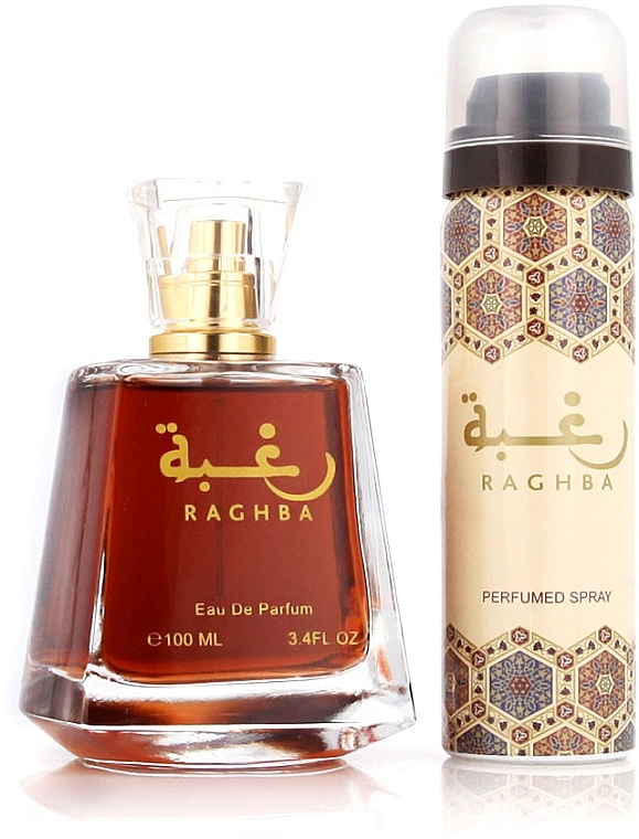 Lattafa Perfumes Raghba Eau De Parfum - Duftset (Eau de Parfum 100ml + Deospray 50ml)  — Bild N2