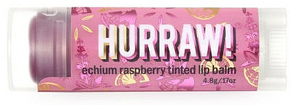 Getönter Lippenbalsam mit Himbeergeschmack - Hurraw! Echium Raspberry Tinted Lip Balm — Bild N1