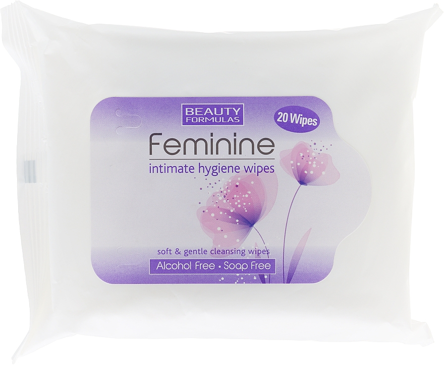 Intim-Pflegetücher mit Aloe Vera 20 St. - Beauty Formulas Feminine Intimate Hygiene Wipes