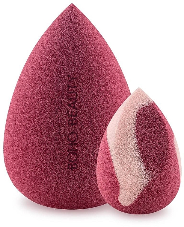 Make-up Schwamm Beere und rosa Beere Mini schräg 2 St. - Boho Beauty Bohoblender Berry Regular + Pinky Berry Mini Cut — Bild N1