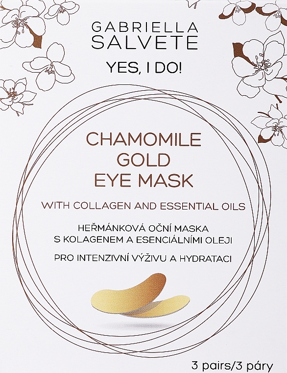 Kollagen-Augenpatches mit Kamille und ätherischen Ölen - Gabriella Salvete Collagen Gold Eye Gel