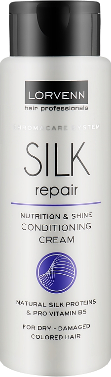 Creme-Conditioner für trockenes, geschädigtes und gefärbtes Haar - Lorvenn Chromacare System Silk Repair Conditioner — Bild N1