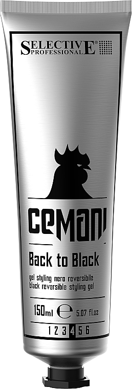 Auswaschbares schwarzes Styling-Gel - Selective Professional Cemani Back to Black — Bild N1