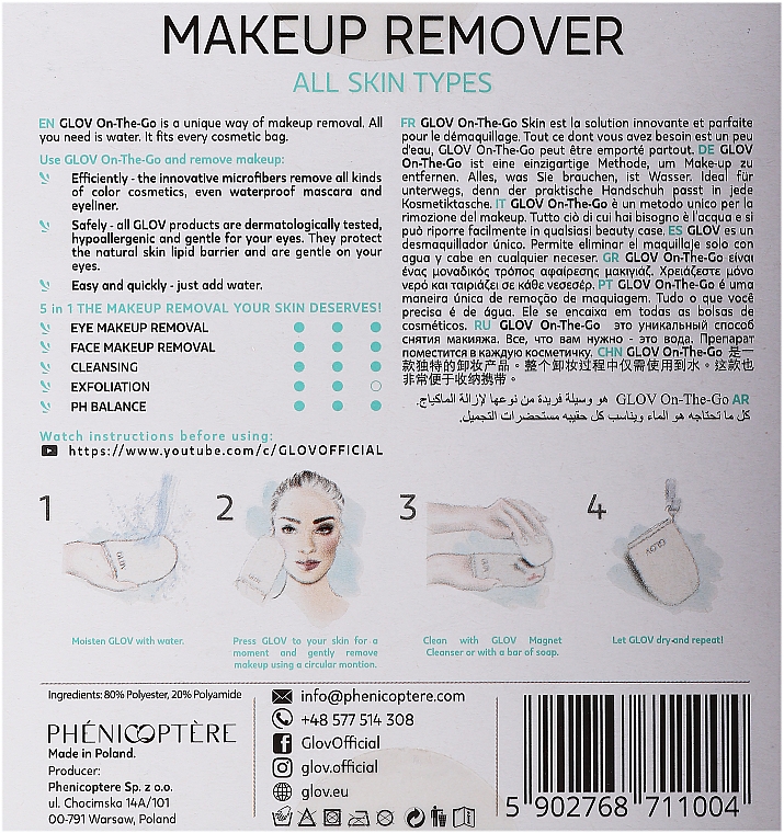 Handschuh zum Entfernen von Make-up - Glov On-The-Go Makeup Remover — Bild N5