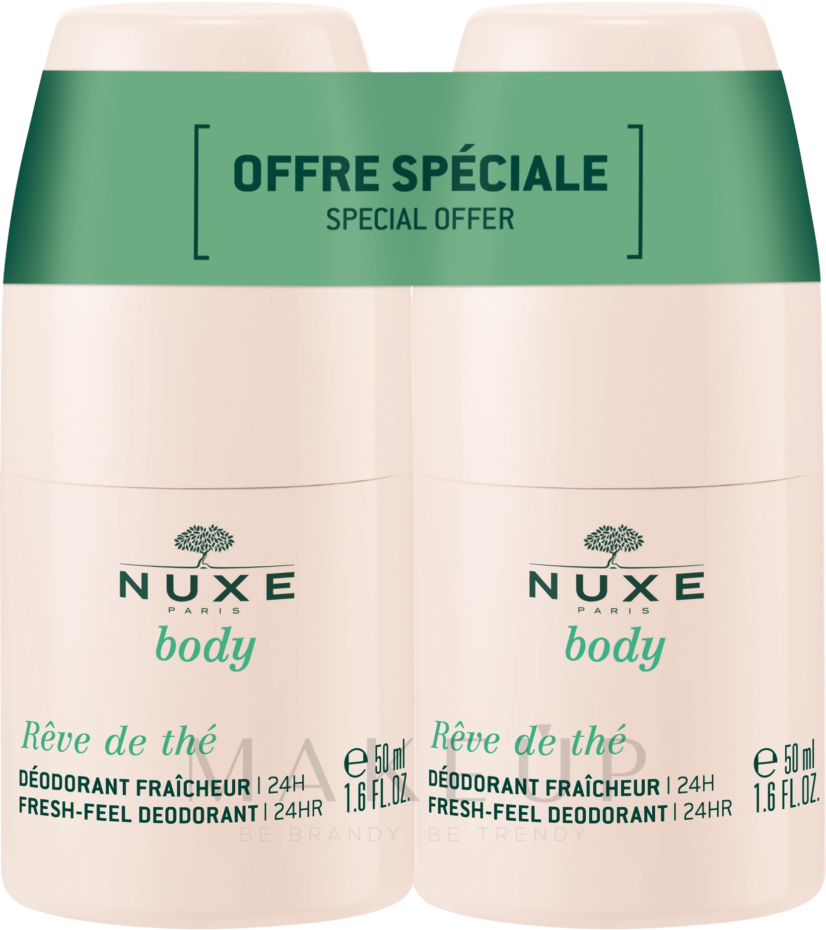 Deo Roll-on Antitranspirant 2 St. - Nuxe Body Fresh-Feel Deodorant 24H — Bild 2 x 50 ml