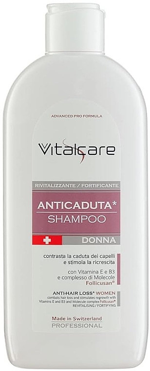 Anti-Haarausfall-Shampoo für Frauen - Vitalcare Professional Made In Swiss Anti-Hair Loss Women Shampoo — Bild N1