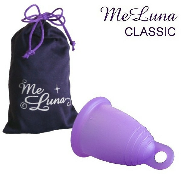 Menstruationstasse Größe S violett - MeLuna Classic Menstrual Cup Ring — Bild N1