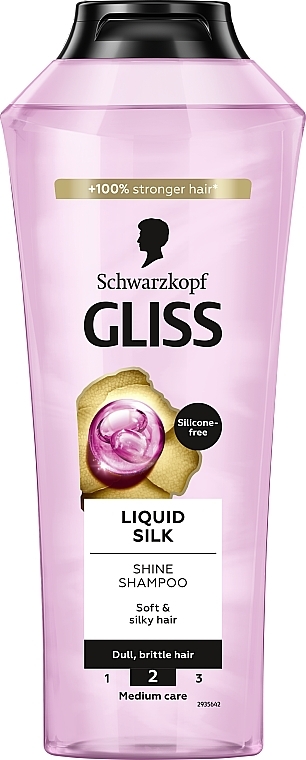 Gliss Kur Liquid Silk Shampoo - Nährendes Shampoo für trockenes und geschädigtes Haar — Bild N1