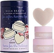 Düfte, Parfümerie und Kosmetik Set - NCLA Beauty Home For The Holidays Lip Set (l/balm/10ml + l/scrub/15ml + massager)