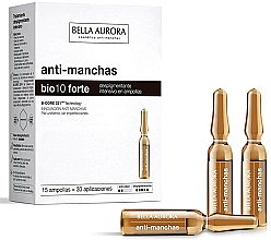 Gesichtsampullen gegen Pigmentflecken - Bella Aurora Bio10 Forte Intensive Depigmenting Ampoules — Bild N1