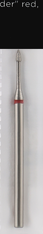 Diamant-Nagelfräser Abgerundeter Zylinder 1,4 mm rot - Head The Beauty Tools — Bild N1
