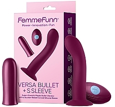 Düfte, Parfümerie und Kosmetik Sexspielzeug - Femme Funn Versa Bullet With S Sleeve Dark Fuchsia 