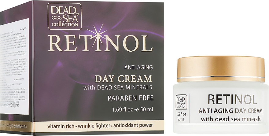 Anti-Aging Tagescreme mit Retinol und Mineralien aus dem Toten Meer - Dead Sea Collection Retinol Anti Aging Day Cream — Bild N1