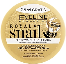 Düfte, Parfümerie und Kosmetik Regenerierende Gesichts- und Körpercreme - Eveline Royal Snail