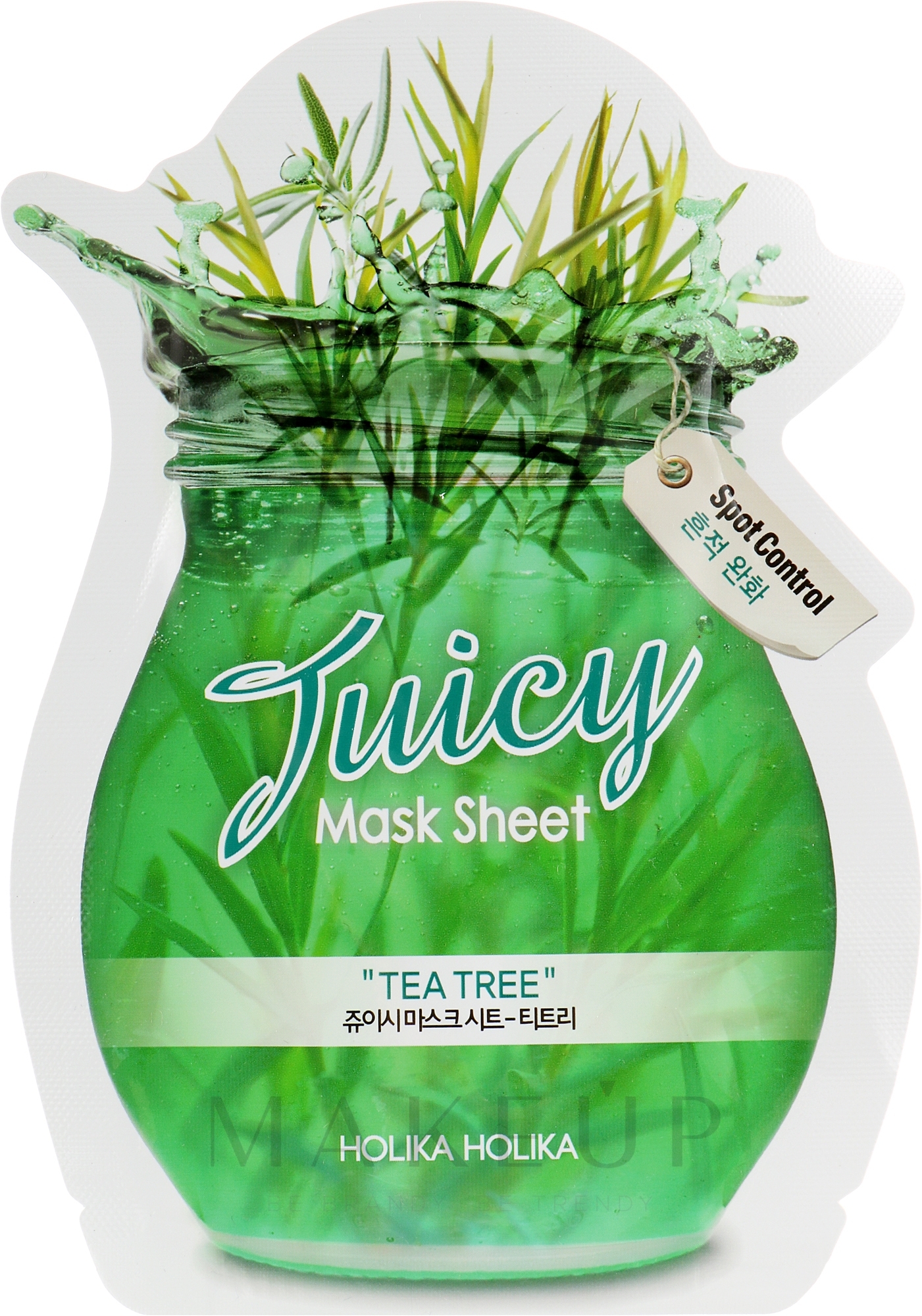 Tuchmaske mit Teebaum-Saft - Holika Holika Tea Tree Juicy Mask Sheet — Bild 20 g
