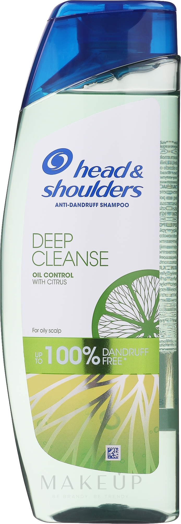 Riefenreinigendes Anti-Schuppen Shampoo für fettiges Haar - Head & Shoulders Deep Cleanse Oil Control Shampoo — Bild 300 ml