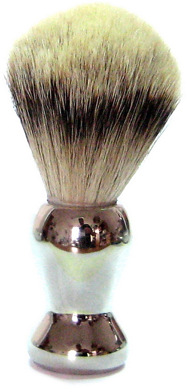 Rasierpinsel - Golddachs Shaving Brush Silver Tip Badger Plastic Silver — Bild N1