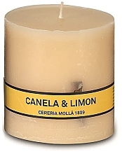 Cereria Molla Asturias Cinnamon & Lemon Scented Candle  - Duftkerze 8 x 8 cm  — Bild N1