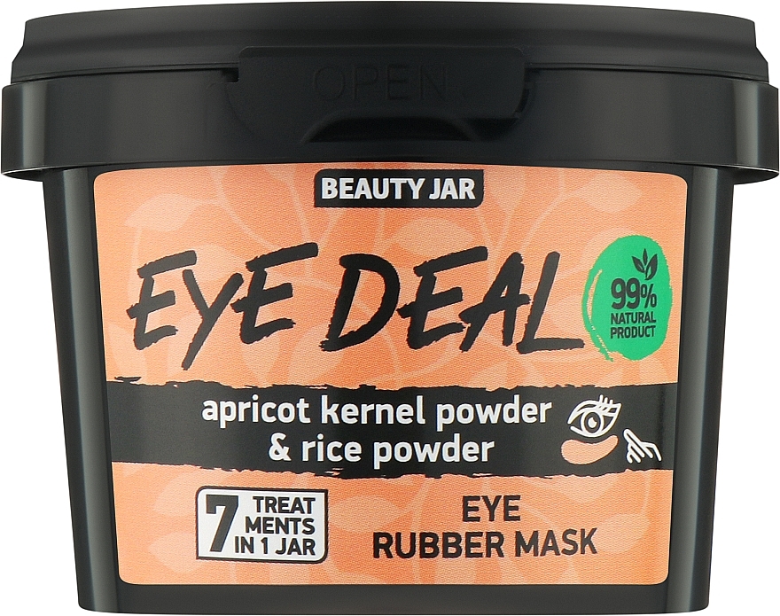 Maske für die Augenpartie mit Aprikosenkern- und Reispulver - Beauty Jar Eye Deal Eye Rubber Mask — Bild N1