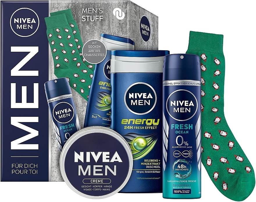 Pflegeset für Männer - MEN (sh/gel/250ml + deo/150ml + cr/75ml + socks) — Bild N3