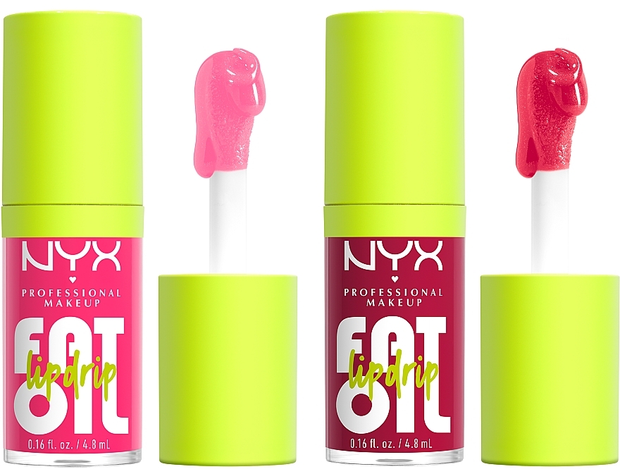 NYX Professional Makeup Home Alone Fat Oil Lip Drip Trio (3 x Lippenöl/4.8ml) - Lippen-Make-up-Set — Bild N4