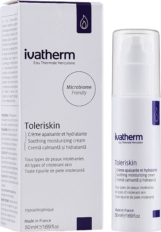 Beruhigende Feuchtigkeitscreme für alle Hauttypen - Ivatherm Toleriskin Soothing Moisturizing Cream — Bild N3