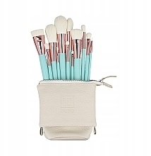 Düfte, Parfümerie und Kosmetik ILU Basic Mu Turquoise Makeup Brush Set - ILU Basic Mu Turquoise Makeup Brush Set