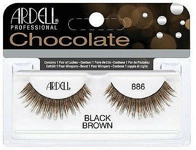 Künstliche Wimpern - Ardell Chocolate Lash Black Brown 886 — Bild N1